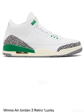 Jordan WMNS Air Jordan 3 Retro White, Green & Gray Sneakers